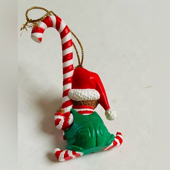 Suzy Spafford Monkey Christmas Ornament Candy Cane Santa Holiday Stocking Stuff - Picture 6 of 8